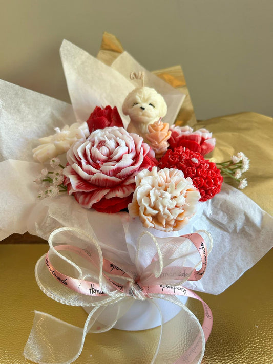 Puppy-Flower bouquet